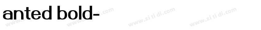 anted bold字体转换